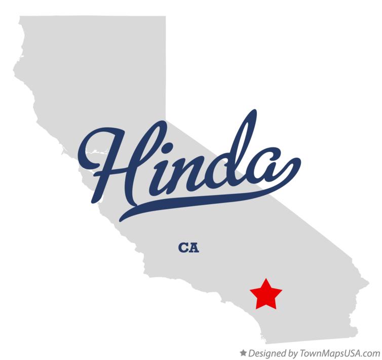 Map of Hinda California CA