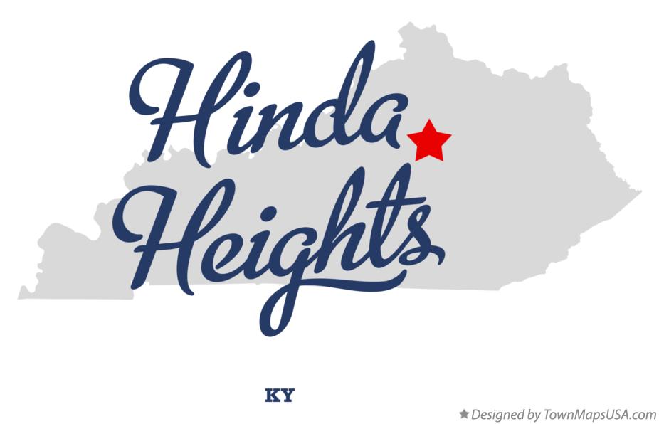 Map of Hinda Heights Kentucky KY