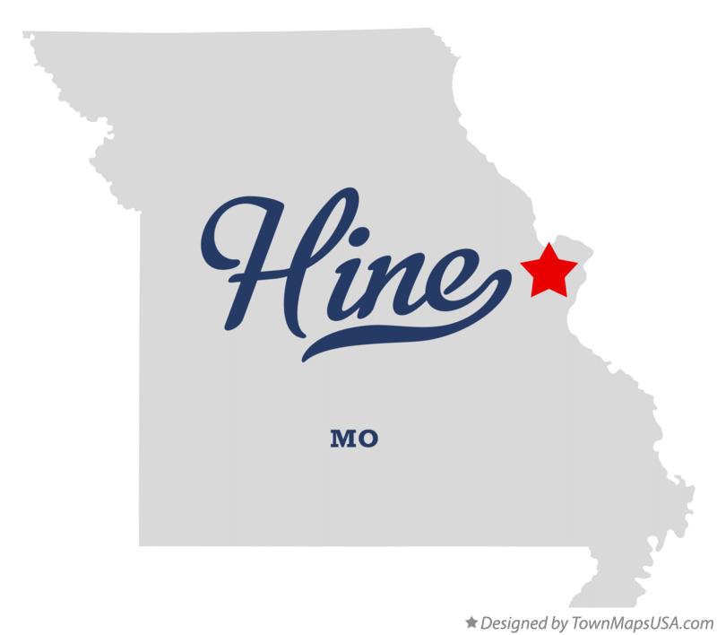 Map of Hine Missouri MO