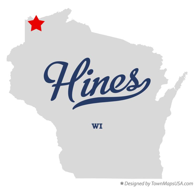 Map of Hines Wisconsin WI