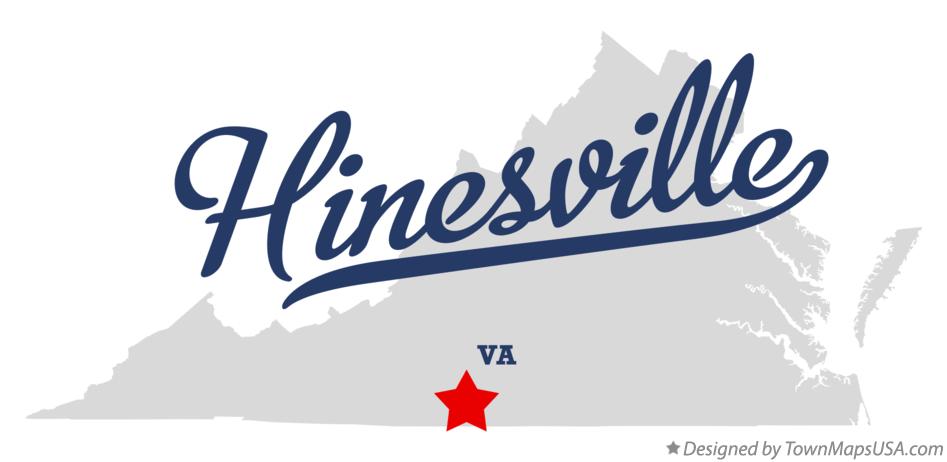 Map of Hinesville Virginia VA