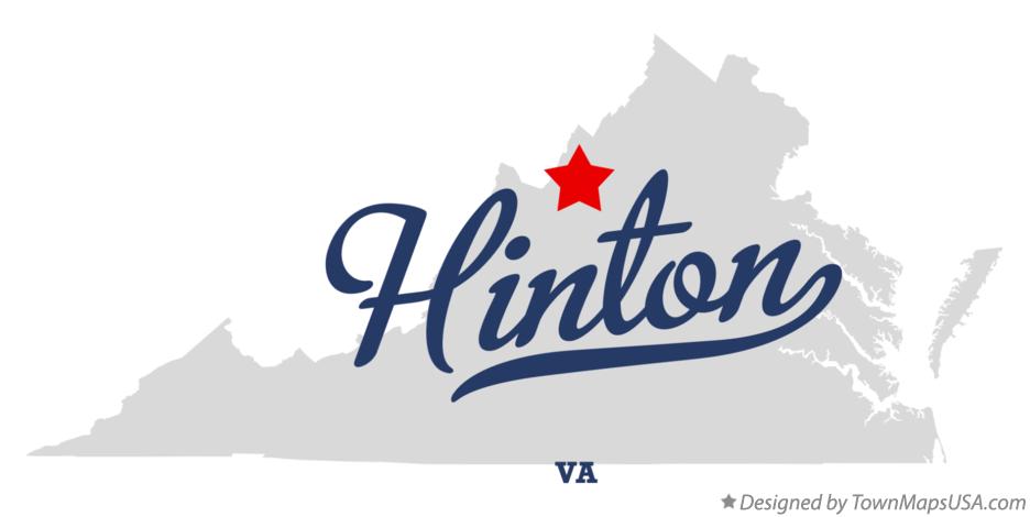 Map of Hinton Virginia VA