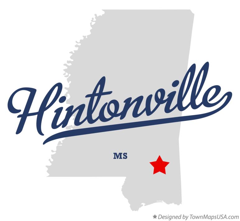 Map of Hintonville Mississippi MS