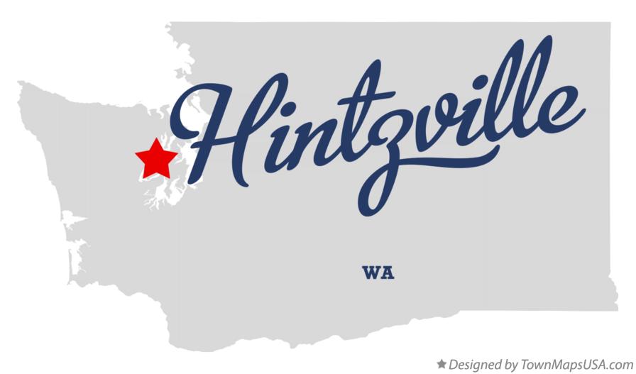 Map of Hintzville Washington WA