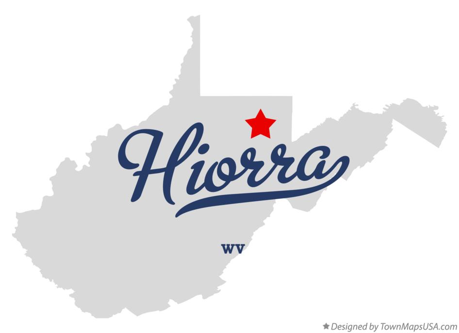Map of Hiorra West Virginia WV