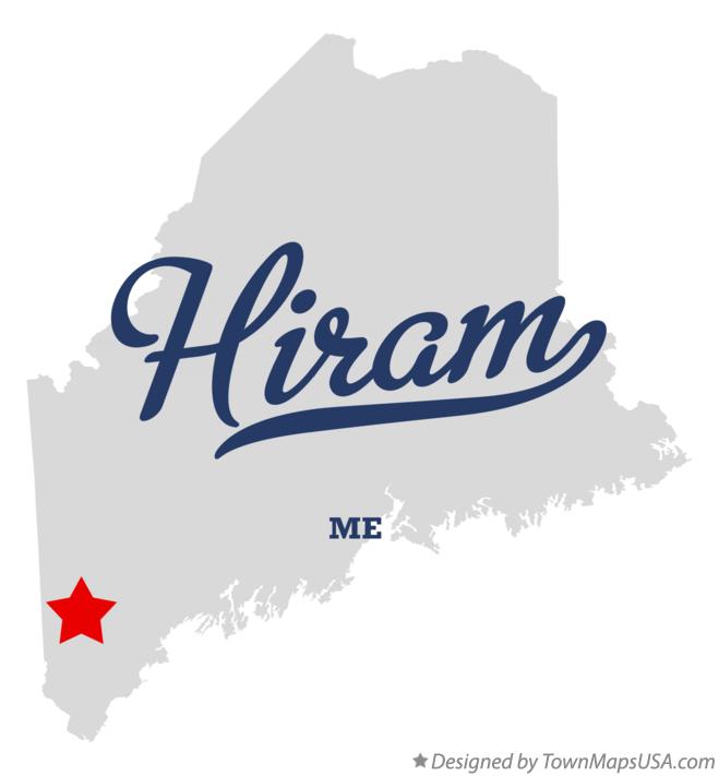 Map of Hiram Maine ME
