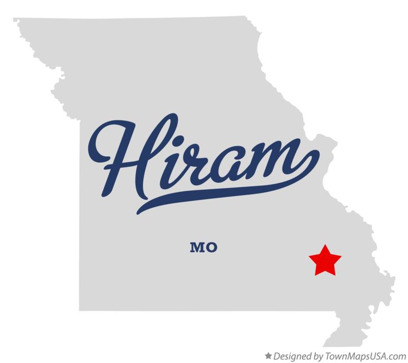 Map of Hiram Missouri MO