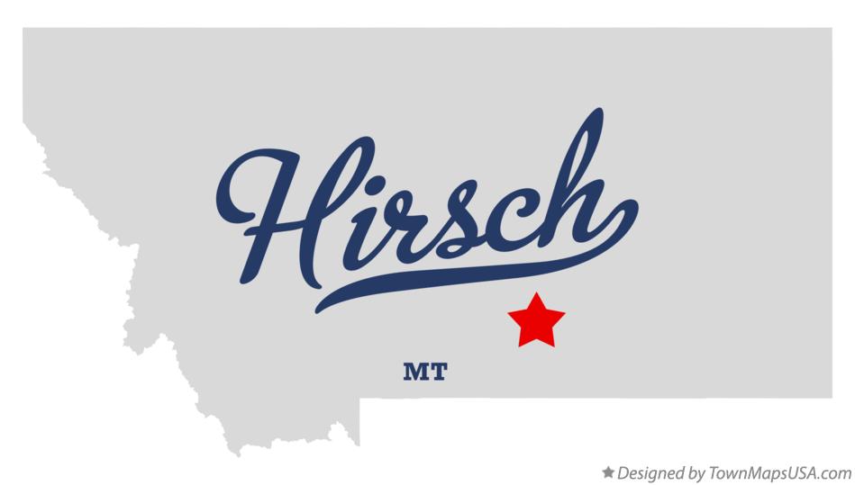 Map of Hirsch Montana MT