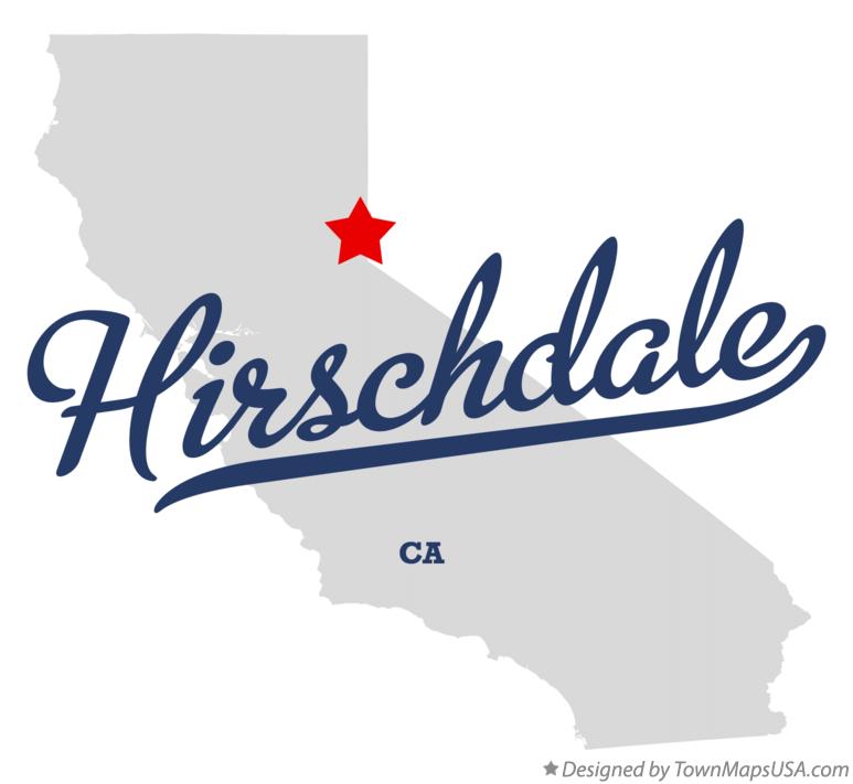 Map of Hirschdale California CA