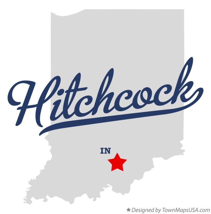Map of Hitchcock Indiana IN