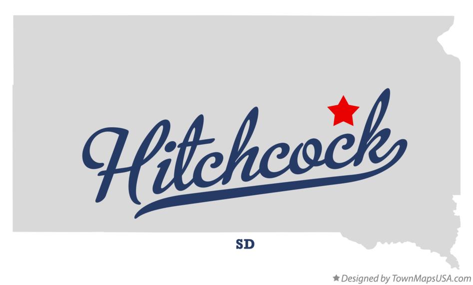 Map of Hitchcock South Dakota SD