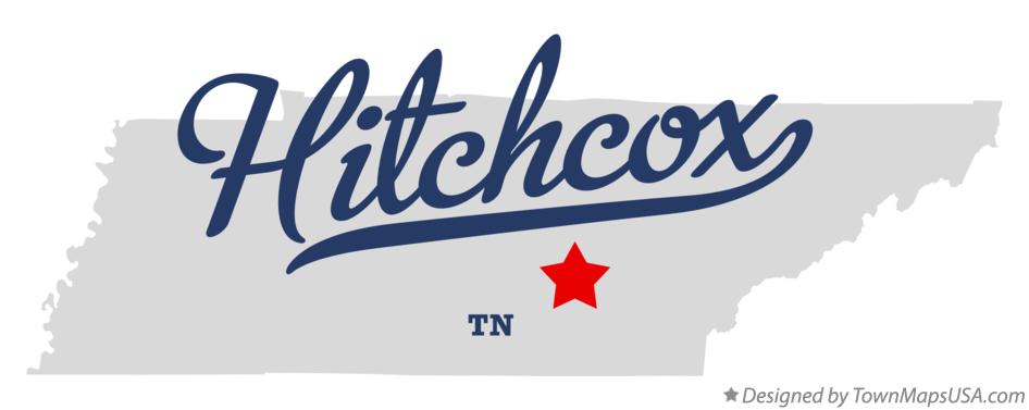 Map of Hitchcox Tennessee TN