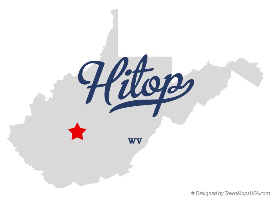 Map of Hitop West Virginia WV
