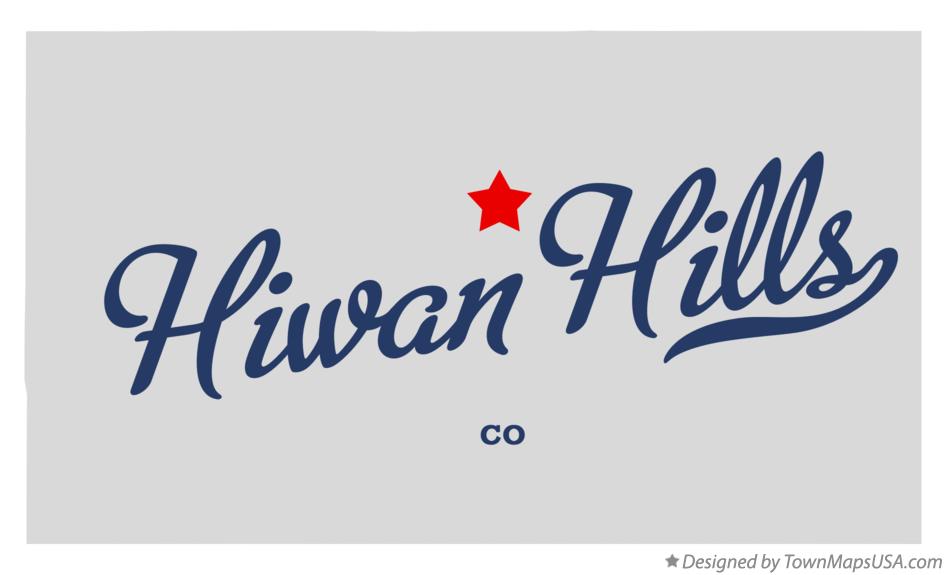 Map of Hiwan Hills Colorado CO