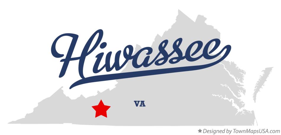 Map of Hiwassee Virginia VA