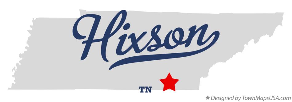 Map of Hixson Tennessee TN