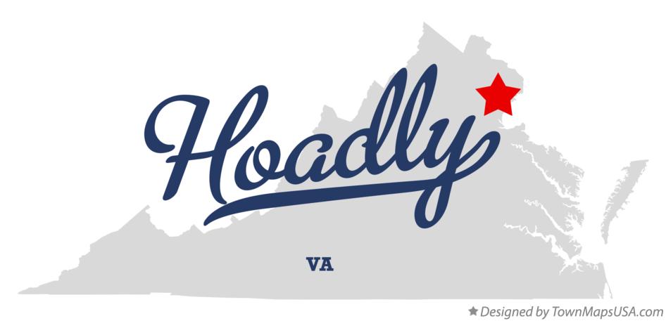 Map of Hoadly Virginia VA