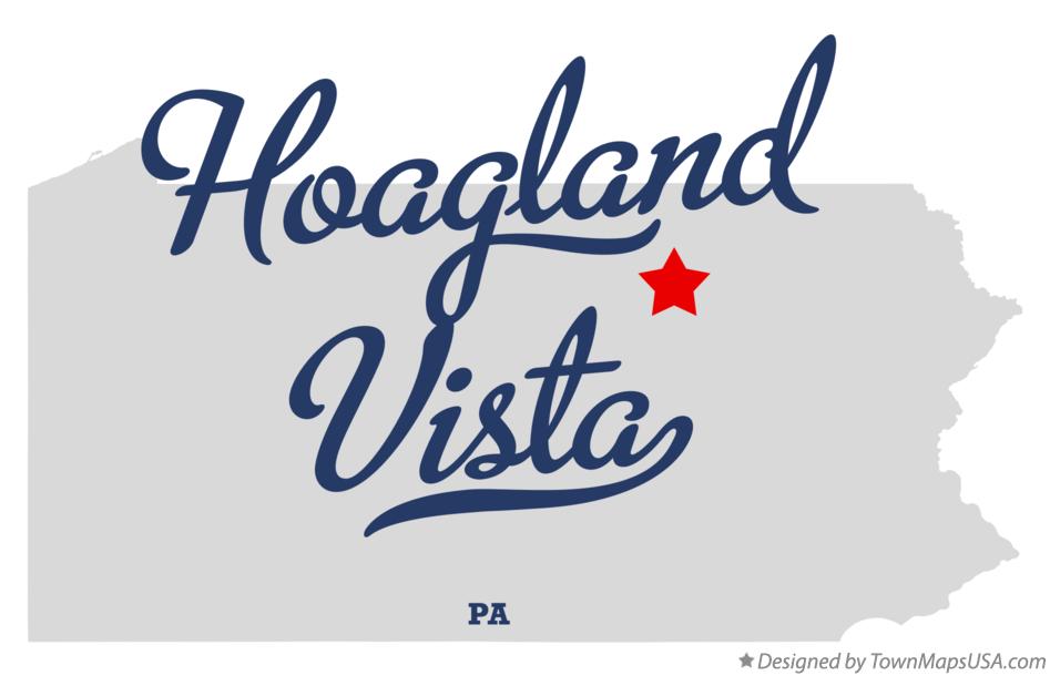 Map of Hoagland Vista Pennsylvania PA