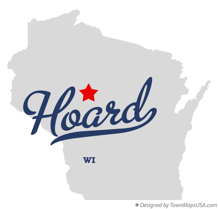 Map of Hoard Wisconsin WI