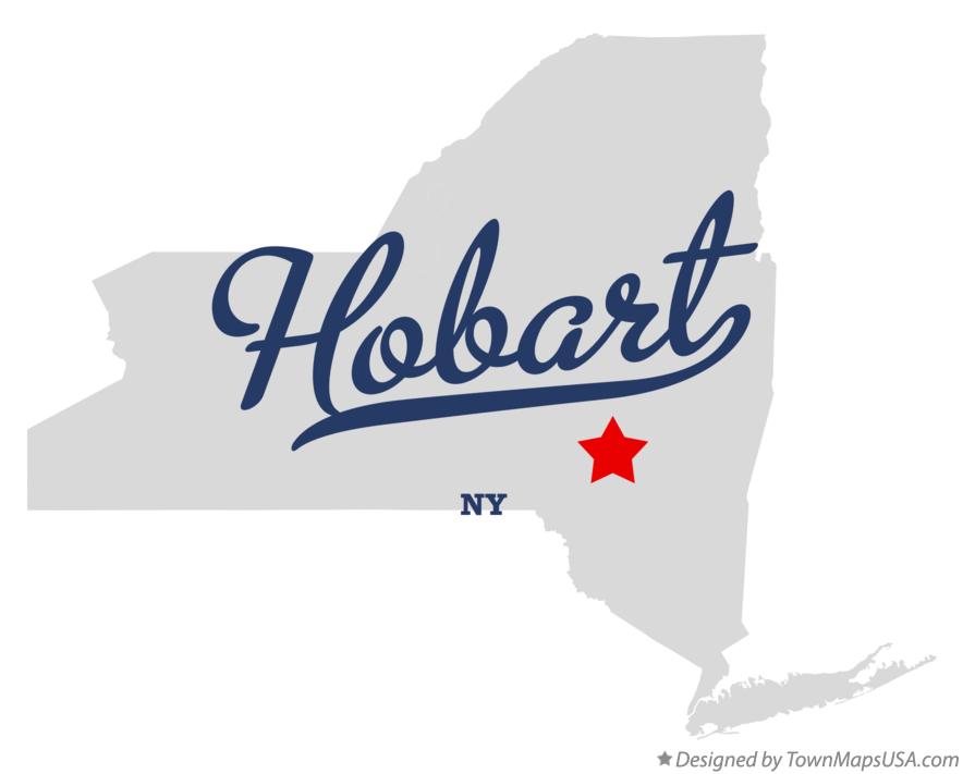Map of Hobart New York NY