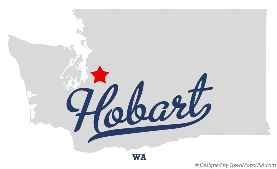 Map of Hobart Washington WA