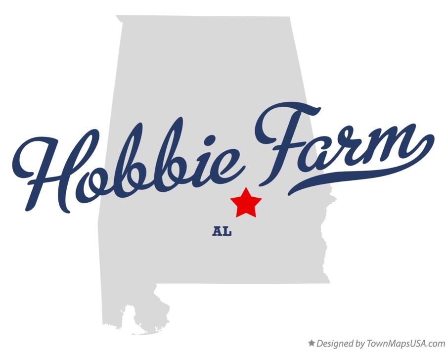 Map of Hobbie Farm Alabama AL