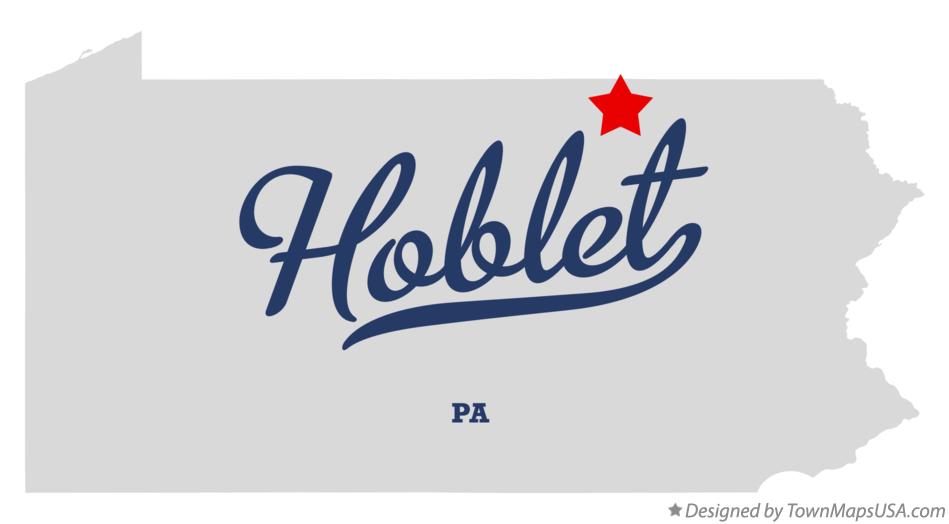 Map of Hoblet Pennsylvania PA