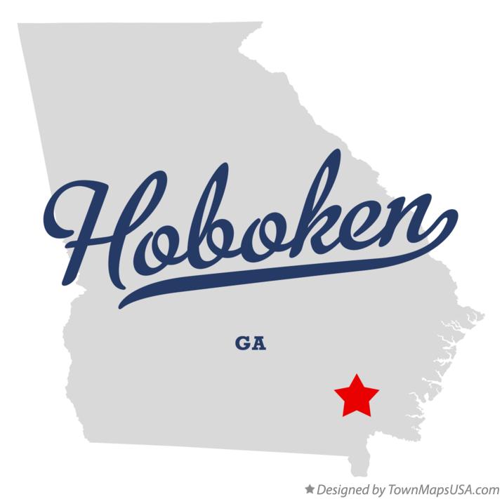 Map of Hoboken Georgia GA