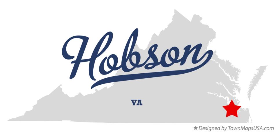 Map of Hobson Virginia VA