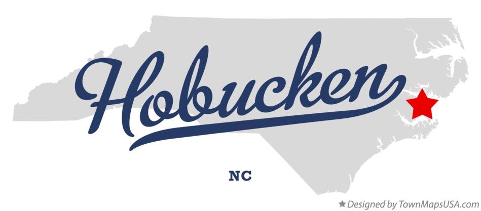 Map of Hobucken North Carolina NC