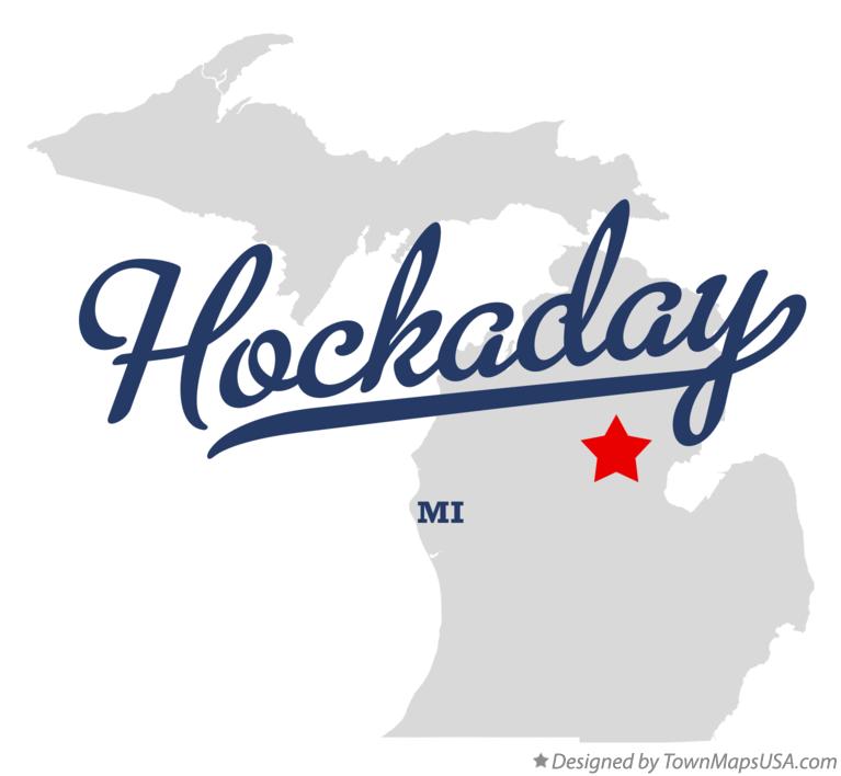 Map of Hockaday Michigan MI