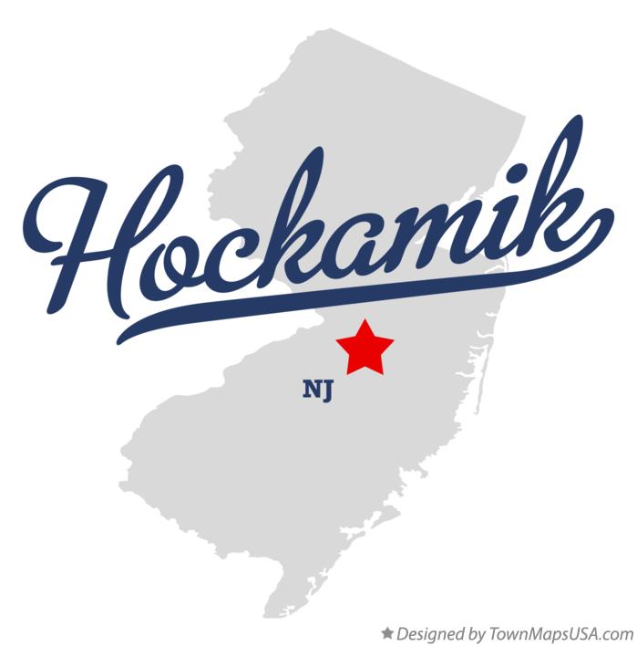 Map of Hockamik New Jersey NJ