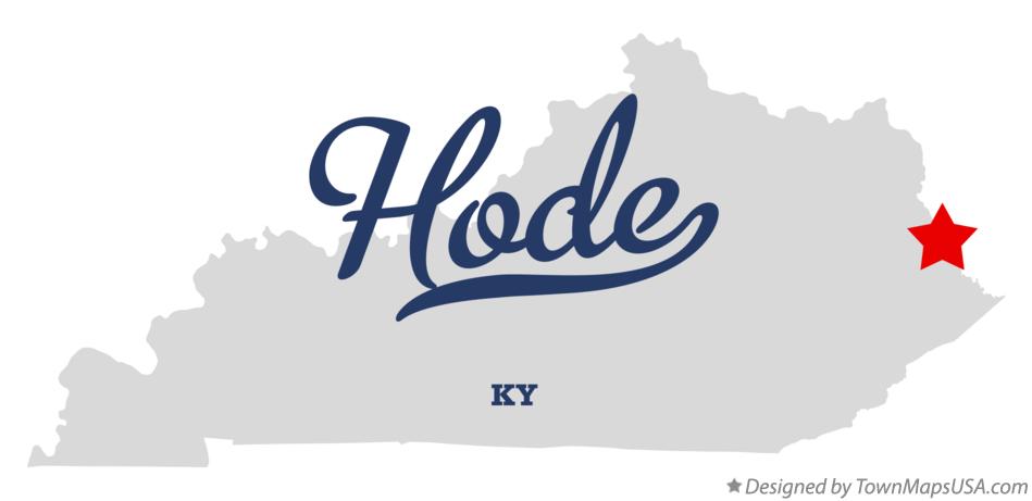 Map of Hode Kentucky KY