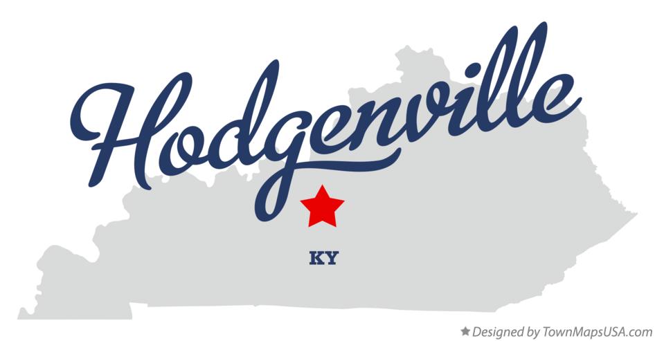 Map of Hodgenville Kentucky KY