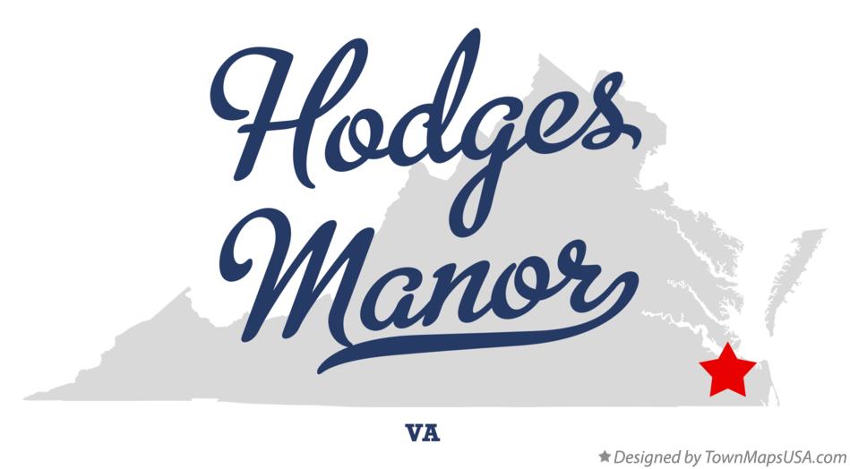 Map of Hodges Manor Virginia VA