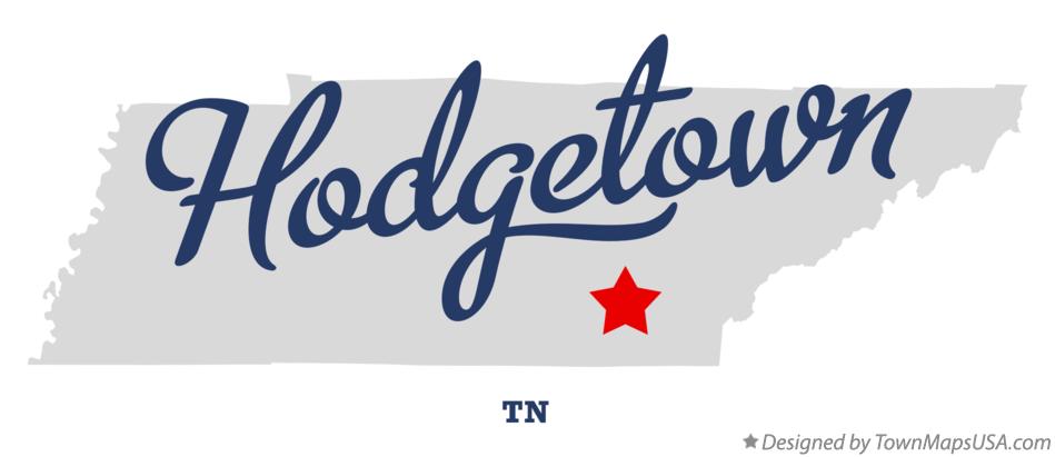 Map of Hodgetown Tennessee TN