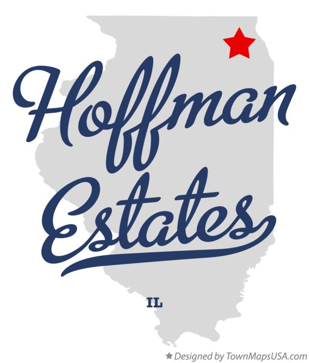 Map of Hoffman Estates Illinois IL