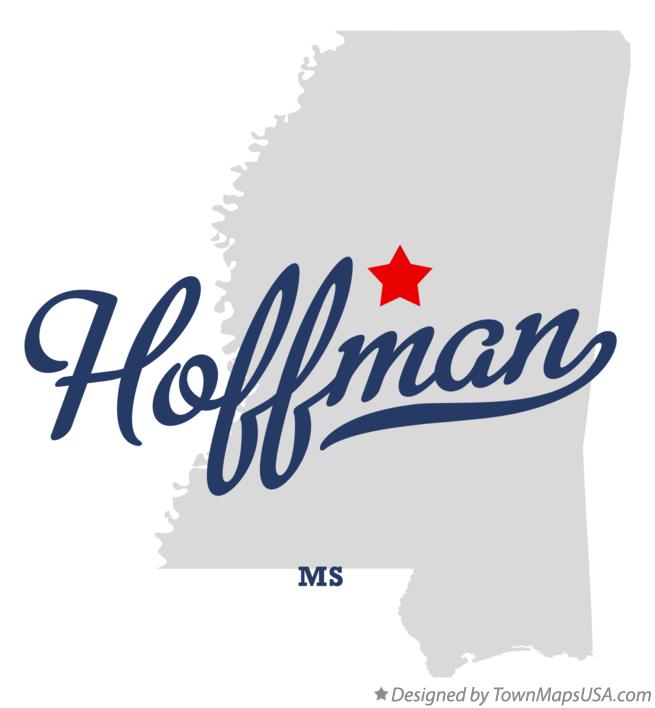 Map of Hoffman Mississippi MS
