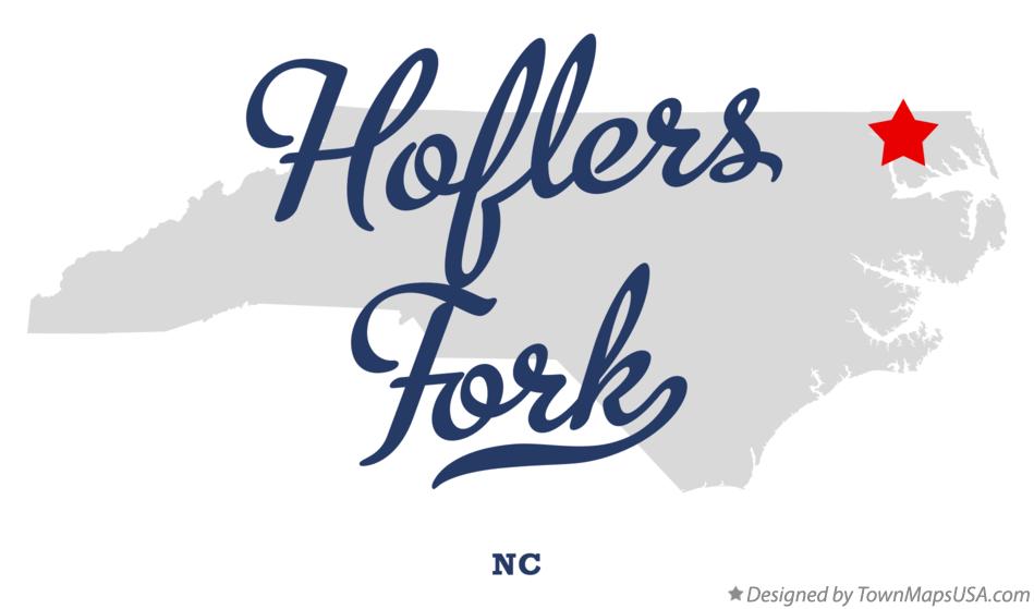 Map of Hoflers Fork North Carolina NC