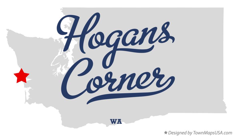 Map of Hogans Corner Washington WA