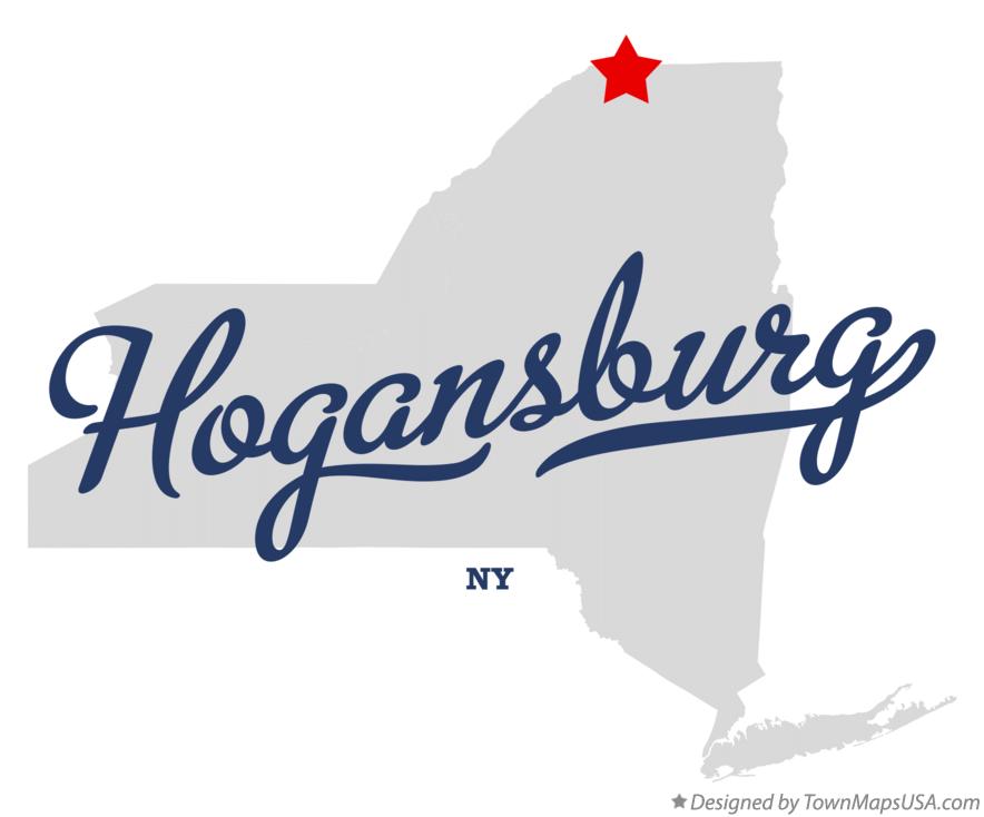 Map of Hogansburg New York NY