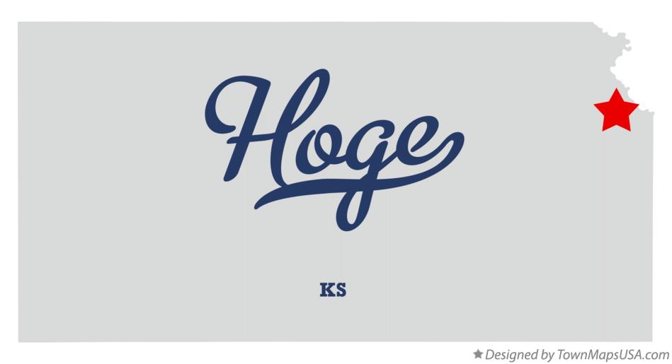 Map of Hoge Kansas KS