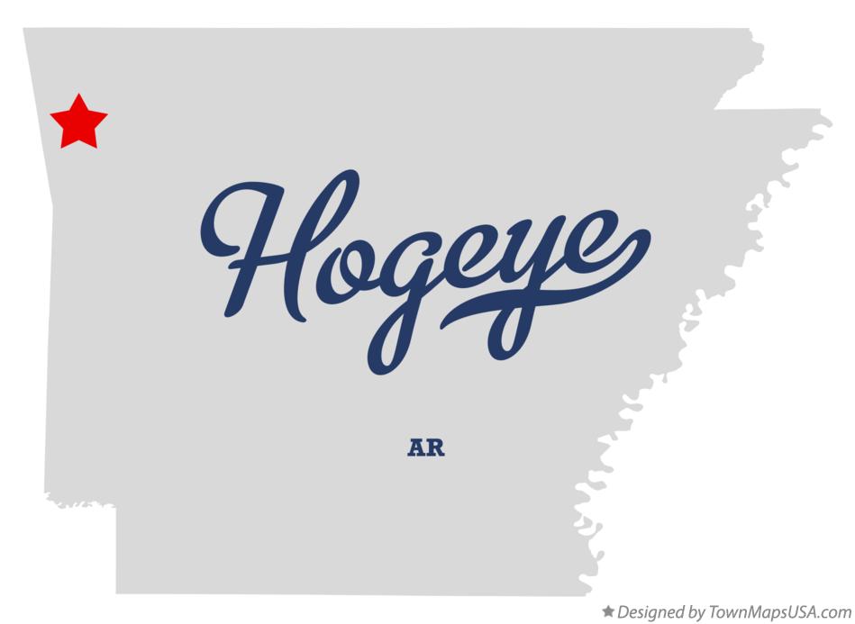 Map of Hogeye Arkansas AR