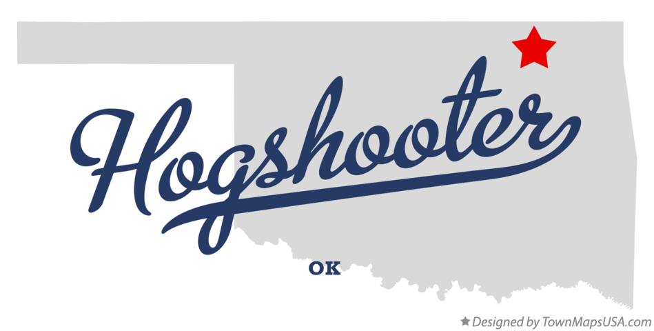 Map of Hogshooter Oklahoma OK
