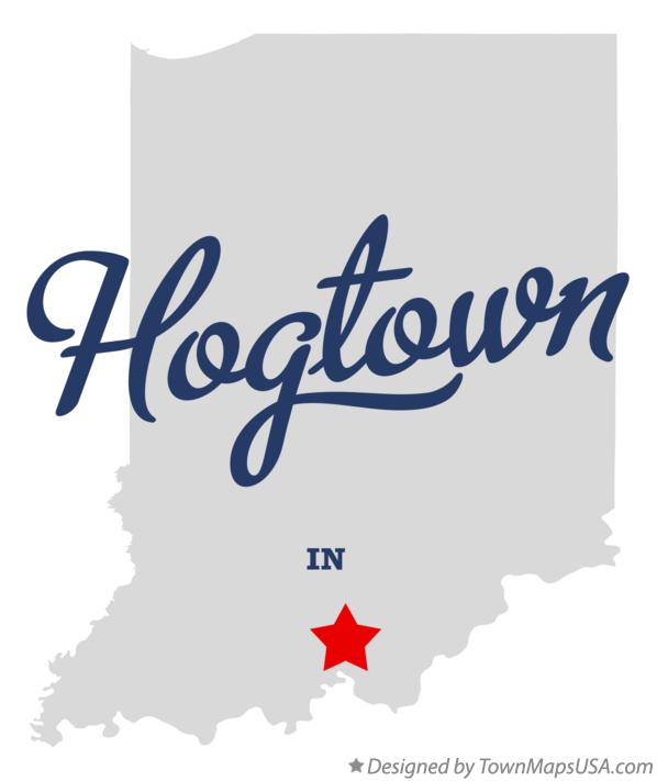 Map of Hogtown Indiana IN