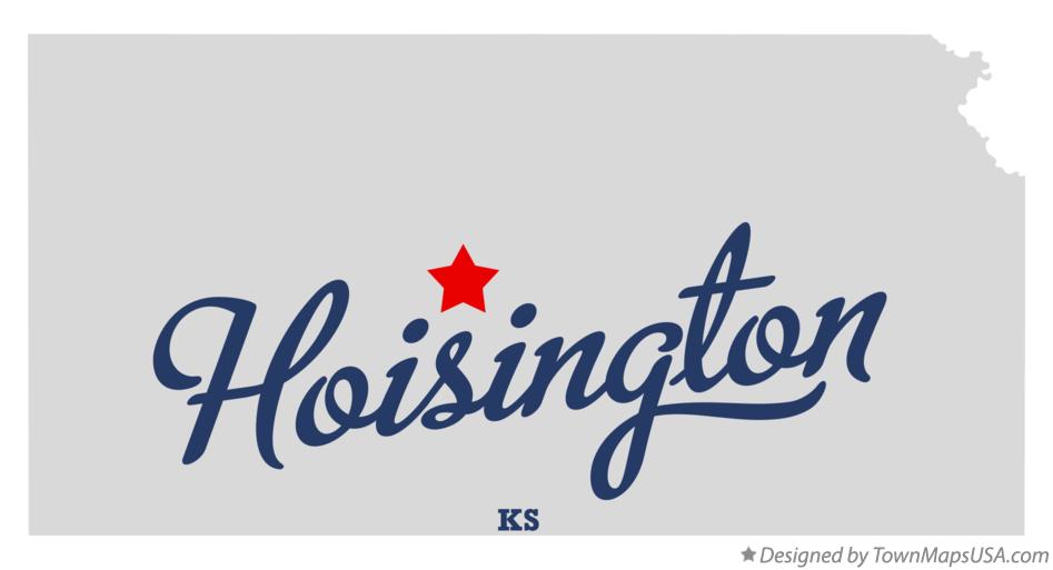 Map of Hoisington Kansas KS