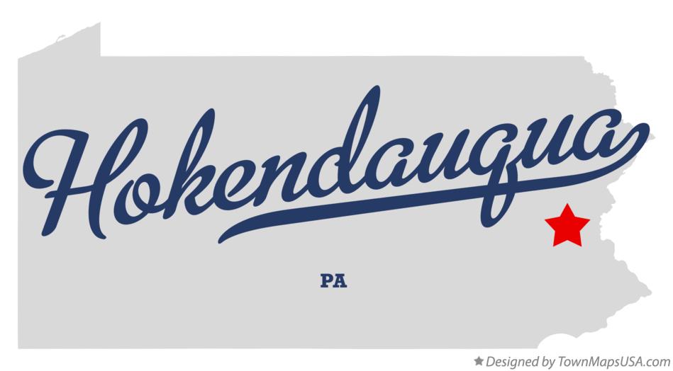 Map of Hokendauqua Pennsylvania PA