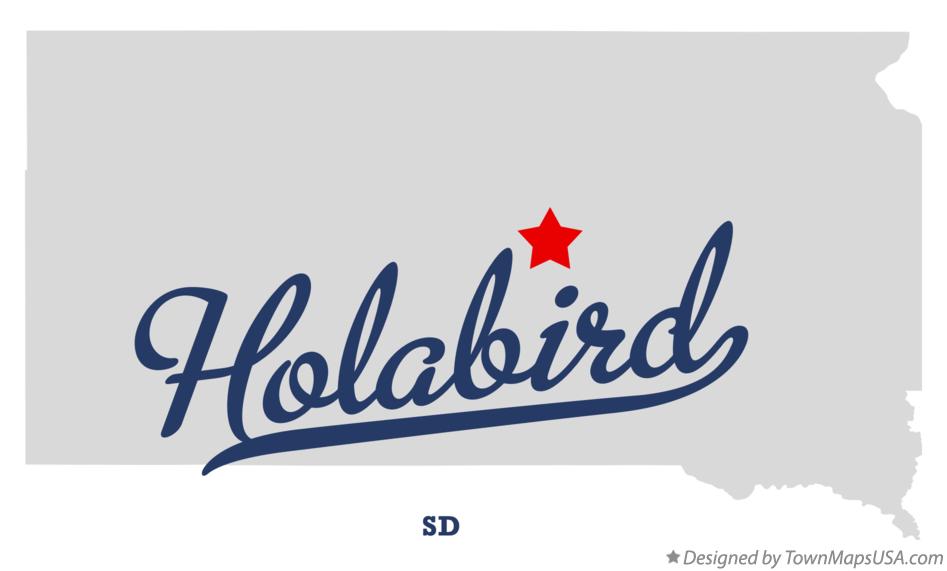 Map of Holabird South Dakota SD