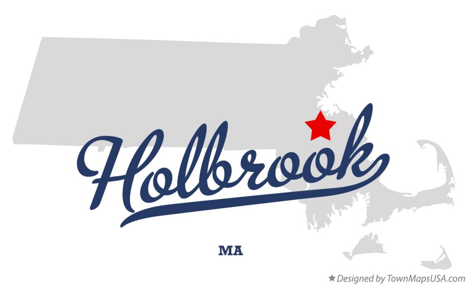Map of Holbrook Massachusetts MA
