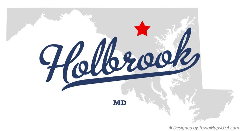 Map of Holbrook Maryland MD